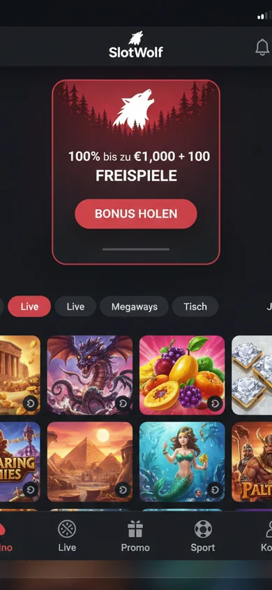 Mobile Erfahrung im Browser – SlotWolf
